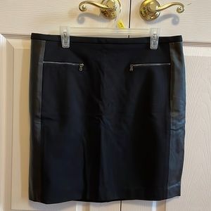 Pleather pencil skirt
